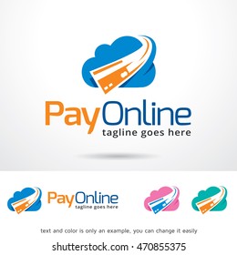 Pay Online Logo Template Design Vector