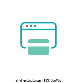 pay online vector icon design template