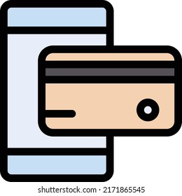 Ilustración del vector de pago en línea sobre un fondo transparente.Símbolos de calidad premium.Icono del vector de trazo para el diseño de concepto y gráfico.