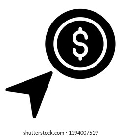 Pay per click concept to get paid per click 