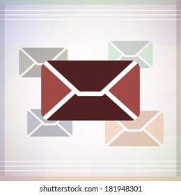 Pay per click flat design concept poster with elements and icons of online marketing design illustration