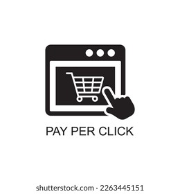 pay per click icon , advertising icon