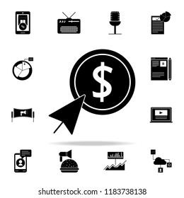 pay per click icon. Digital Marketing icons universal set for web and mobile
