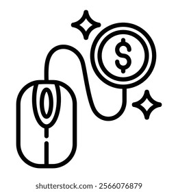 Pay Per Click Icon Element For Design