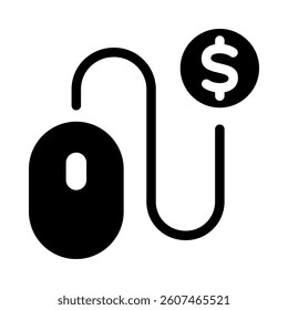 Pay Per Click Icon Element for Design
