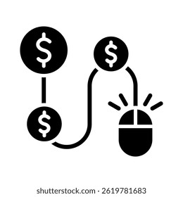 Elemento De Icono De Pago Por Hacer clic Para Diseño