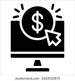 Pay Per Click Icon Element For Design