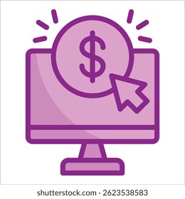 Elemento De Ícone De Pagamento Por Clique Para Design