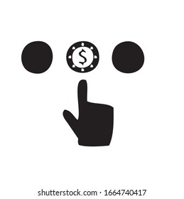 Pay per click icon suitable for info graphics, websites and print media. Vector icon.