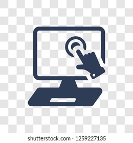 Pay per click icon. Trendy Pay per click logo concept on transparent background from e-commerce and payment collection