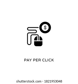 Pay Per Click icon in vector. Logotype

