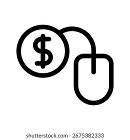 Pay Per Click Icon Vector Symbol Design Illustration