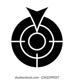 Pay Per Click Vector Glyph Icon For Personal And Commercial Use.
