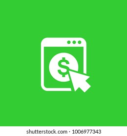 pay per click vector icon