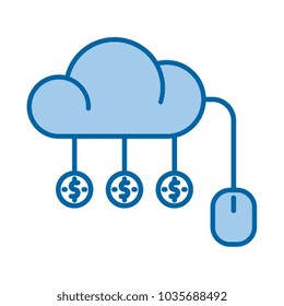 pay per click vector icon