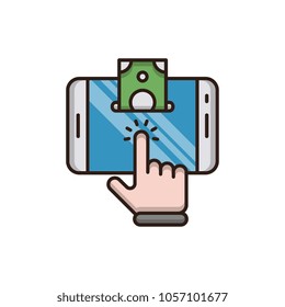 Pay per click vector icon