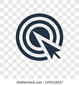 Pay per click vector icon isolated on transparent background, Pay per click transparency logo concept