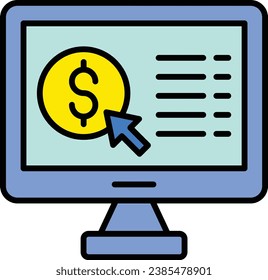 Pay Per Click vector icon. Can be used for printing, mobile and web applications.