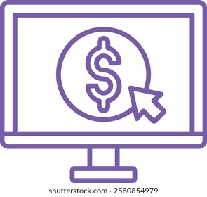 Pay Per Click vector icon. Can be used for printing, mobile and web applications.