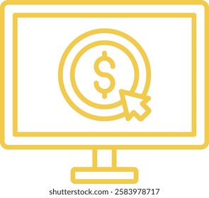 Pay Per Click vector icon. Can be used for printing, mobile and web applications.