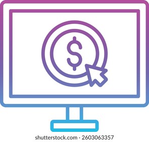 Pay Per Click vector icon. Can be used for printing, mobile and web applications.