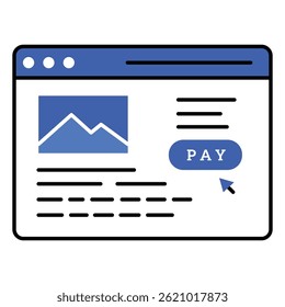 Pay Per Click Vector Icon Illustrating Search Engine Marketing, PPC Campaigns, and Ad Click Tracking