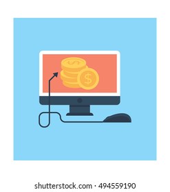 Pay Per Click Vector Icon