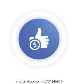 Pagar por igual - Icono moderno (Pictograma)