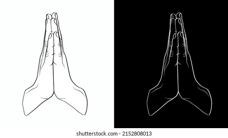 Pay respect
Put your hands together
Press the hands together at the chest or forehead in sign of respect
Put in salute
Black and white pattern