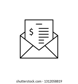 pay slip,  contract, degree icon. Element of Human resources for mobile concept and web apps illustration. Thin line icon for website design and development, app development