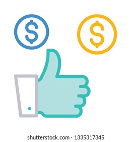 pay   tap   like  