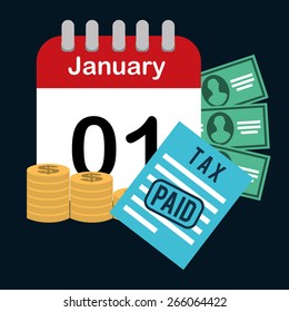 pay taxes design, vector illustration eps10 graphic 