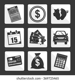 Pay taxes graphic design