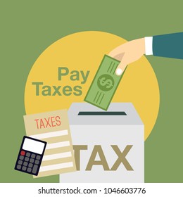 Pay Taxes Illustration