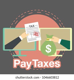 Pay Taxes Illustration