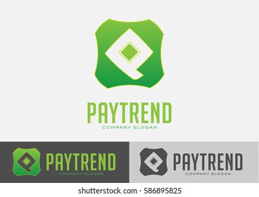 Pay Trend Logo Template Design Vector 