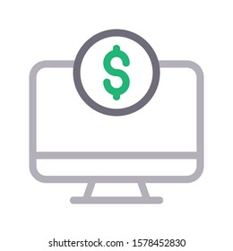 pay vector color line icon 