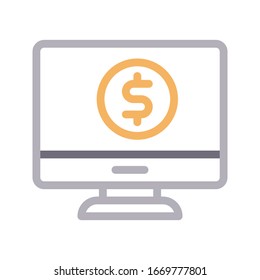 pay vector color line icon 