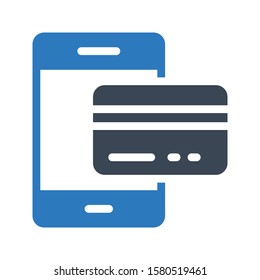 pay vector glyph color icon 