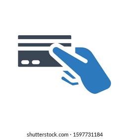 pay vector glyph color icon 