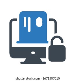 icono de color de glifo de pago vectorial 