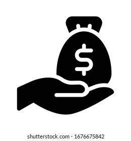 pay vector glyph color icon 
