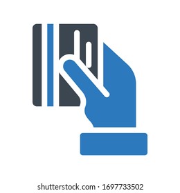 pay vector glyph color icon 