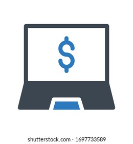 pay vector glyph color icon 