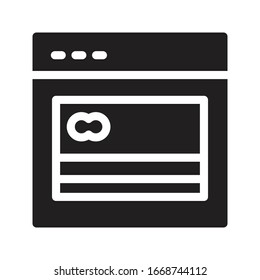 pay vector glyph flat icon 