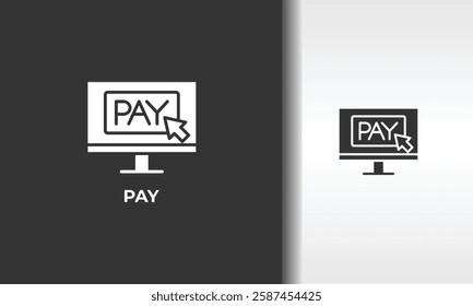 Pay Vector, Icon Or Logo Sign Isolated Symbol Illustration
