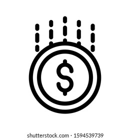 pay vector thin line icon 