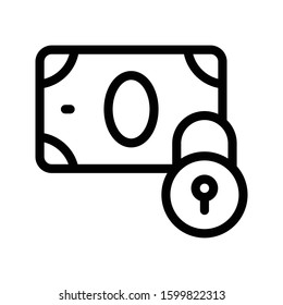 pay vector thin line icon 
