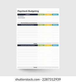 Paycheck Budgeting Worksheet,Paycheck Budget,Paycheck Tracker,Paycheck Printable,Spreadsheet Template,Finance Tracker,Budgeting Planner,Household Budget,Budget Worksheet,Paycheck Planner