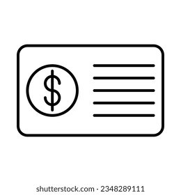 Paycheck Icon Design For Personal And Comercial Use